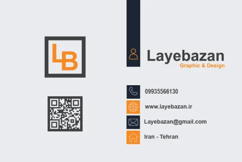 کارت ویزیت دو زبانه لایه باز | طراحی شرکتی و مدرن
